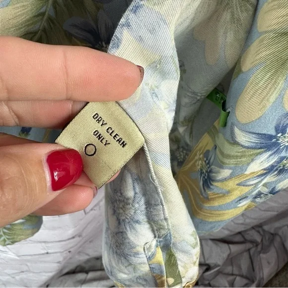 pusser's west indies hawaiian camp shirt Tropical Floral Men's sz L silk/cotton - Picture 3 of 6